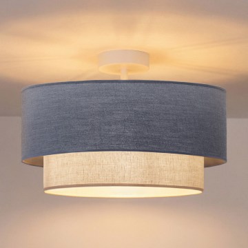 Brilagi - Lustră LED aplicată BOHO ECO 1xE27/10W/230V Ø 40 cm albastru/crem