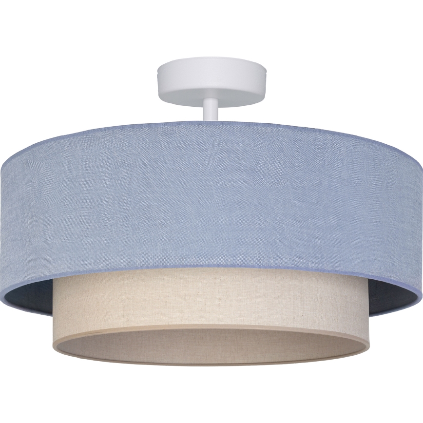 Brilagi - Lustră LED aplicată BOHO ECO 1xE27/10W/230V Ø 40 cm albastru/crem