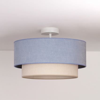 Brilagi - Lustră LED aplicată BOHO ECO 1xE27/10W/230V Ø 40 cm albastru/crem