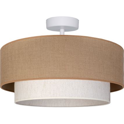 Brilagi - Lustră LED aplicată BOHO ECO, 1xE27/10W/230V, Ø 40 cm, bej/crem