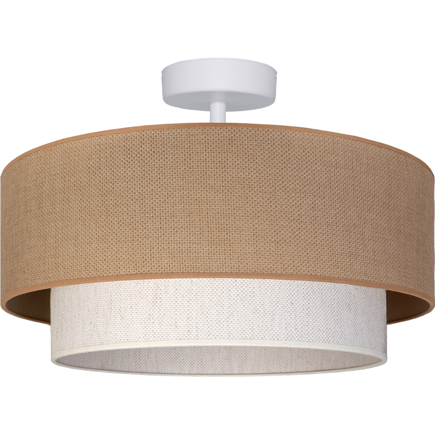 Brilagi - Lustră LED aplicată BOHO ECO, 1xE27/10W/230V, Ø 40 cm, bej/crem