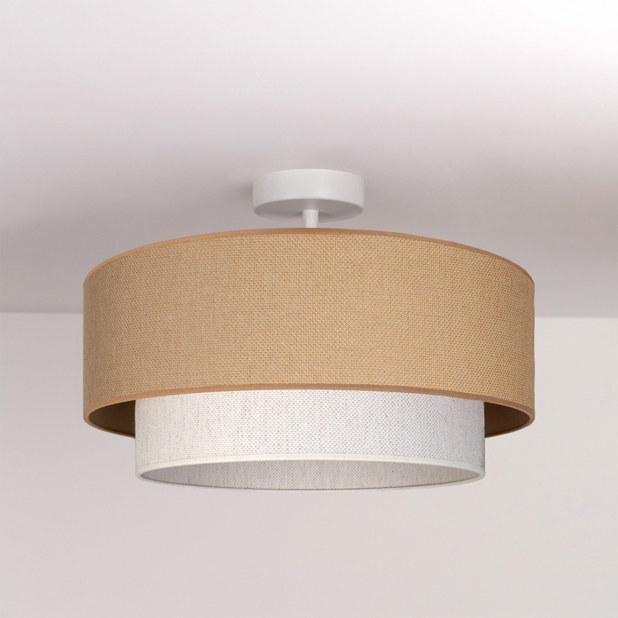 Brilagi - Lustră LED aplicată BOHO ECO, 1xE27/10W/230V, Ø 40 cm, bej/crem