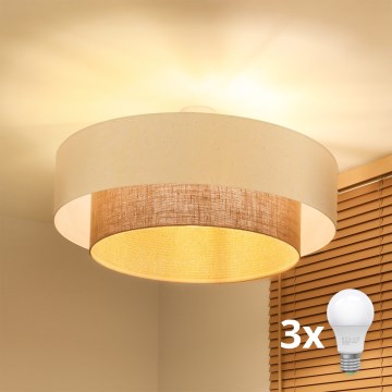 Brilagi - Lustră LED aplicată BOHO STYLE 3xE27/45W/230V diam. 80 cm
