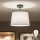 Brilagi - Lustră LED aplicată CERIA 1xE27/60W/230V diam. 30 cm negru/alb