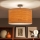 Brilagi - Lustră LED aplicată CERIA 1xE27/60W/230V, diametru 45 cm, negru/bej