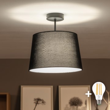 Brilagi - Lustră LED aplicată CERIA 1xE27/60W/230V, Ø 30 cm, neagră