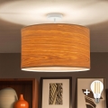 Brilagi - Lustră LED aplicată CERIA 1xE27/60W/230V Ø 45 cm alb/bej