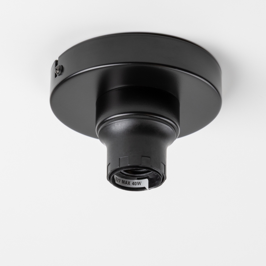 Brilagi - Lustră LED aplicată CERIA BOHO, 1x E27/40W/230V, Ø 80 cm, negru/maro