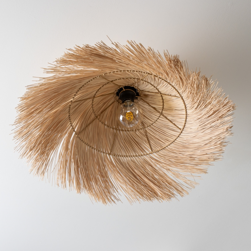 Brilagi - Lustră LED aplicată CERIA BOHO, 1x E27 (max. 40W), 230V, Ø 70 cm, ratan