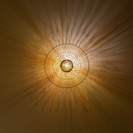 Brilagi - Lustră LED aplicată CERIA BOHO, 1xE27/40W/230V, Ø 100 cm, bambus