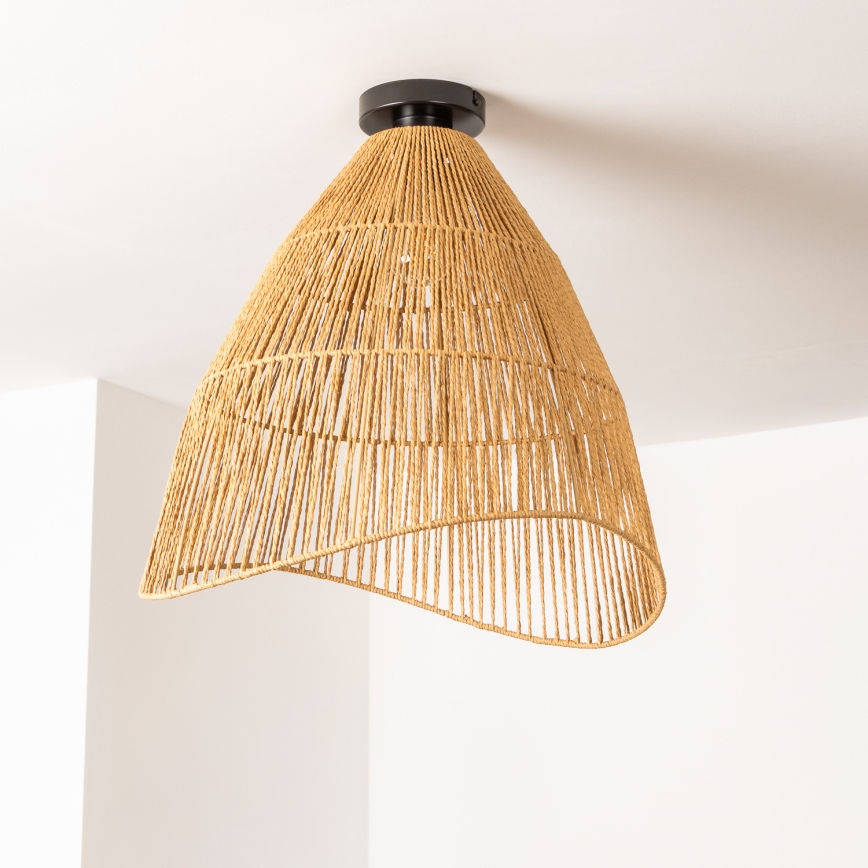 Brilagi - Lustră LED aplicată CERIA BOHO, 1xE27/40W/230V, Ø 70 cm, maro