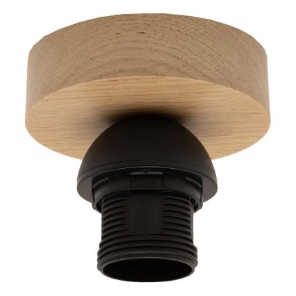 Brilagi - Lustră LED aplicată CERIA BOHO 1xE27/40W/230V Ø 70 cm ratan/stejar