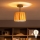 Brilagi - Lustră LED aplicată CERIA BOHO 1xE27/60W/230V Ø 20 cm negru/rafie