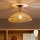 Brilagi - Lustră LED aplicată CERIA BOHO 1xE27/60W/230V Ø 50 cm negru/maro