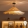 Brilagi - Lustră LED aplicată CERIA BOHO 1xE27/60W/230V Ø 70 cm negru/bej