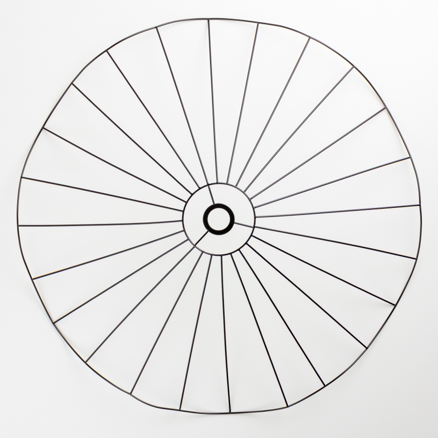Brilagi - Lustră LED aplicată CERIA WIRE, 1x E27/40W/230V, Ø80 cm, negru/stejar