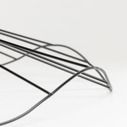 Brilagi - Lustră LED aplicată CERIA WIRE, 1x E27/40W/230V, Ø80 cm, negru/stejar