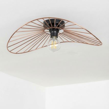 Brilagi - Lustră LED aplicată CERIA WIRE, 1xE27/40W/230V, 40x56 cm, bronz