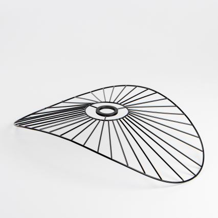 Brilagi - Lustră LED aplicată CERIA WIRE 1xE27/40W/230V 40x56 cm negru/stejar