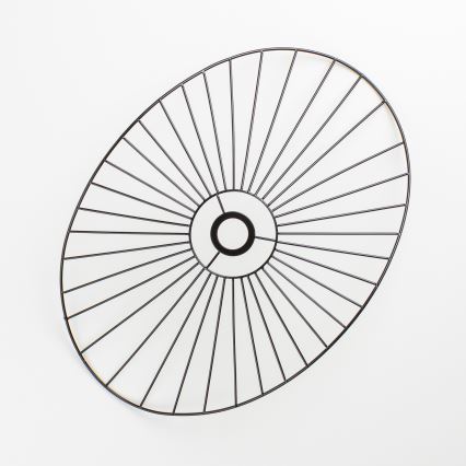 Brilagi - Lustră LED aplicată CERIA WIRE 1xE27/40W/230V 40x56 cm negru/stejar