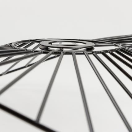 Brilagi - Lustră LED aplicată CERIA WIRE 1xE27/40W/230V 40x56 cm negru/stejar