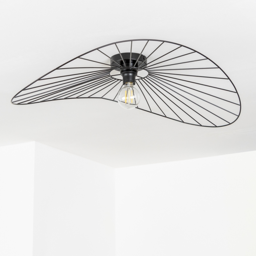Brilagi - Lustră LED aplicată CERIA WIRE 1xE27/40W/230V 60x80 cm neagră