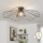 Brilagi - Lustră LED aplicată CERIA WIRE, 1xE27/40W/230V, diametru 80 cm, negru