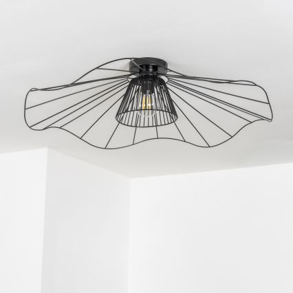Brilagi - Lustră LED aplicată CERIA WIRE, 1xE27/40W/230V, diametru 80 cm, negru