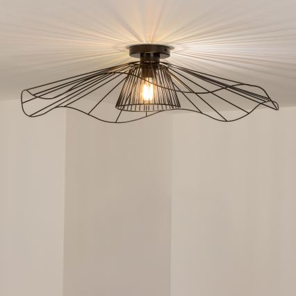Brilagi - Lustră LED aplicată CERIA WIRE, 1xE27/40W/230V, diametru 80 cm, negru