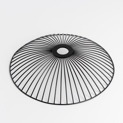 Brilagi - Lustră LED aplicată CERIA WIRE 1xE27/40W/230V Ø 38 cm negru/stejar