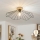 Brilagi - Lustră LED aplicată CERIA WIRE 1xE27/40W/230V Ø 60 cm negru/stejar