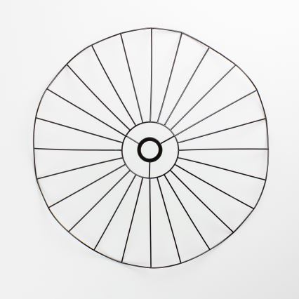 Brilagi - Lustră LED aplicată CERIA WIRE 1xE27/40W/230V Ø 60 cm negru/stejar