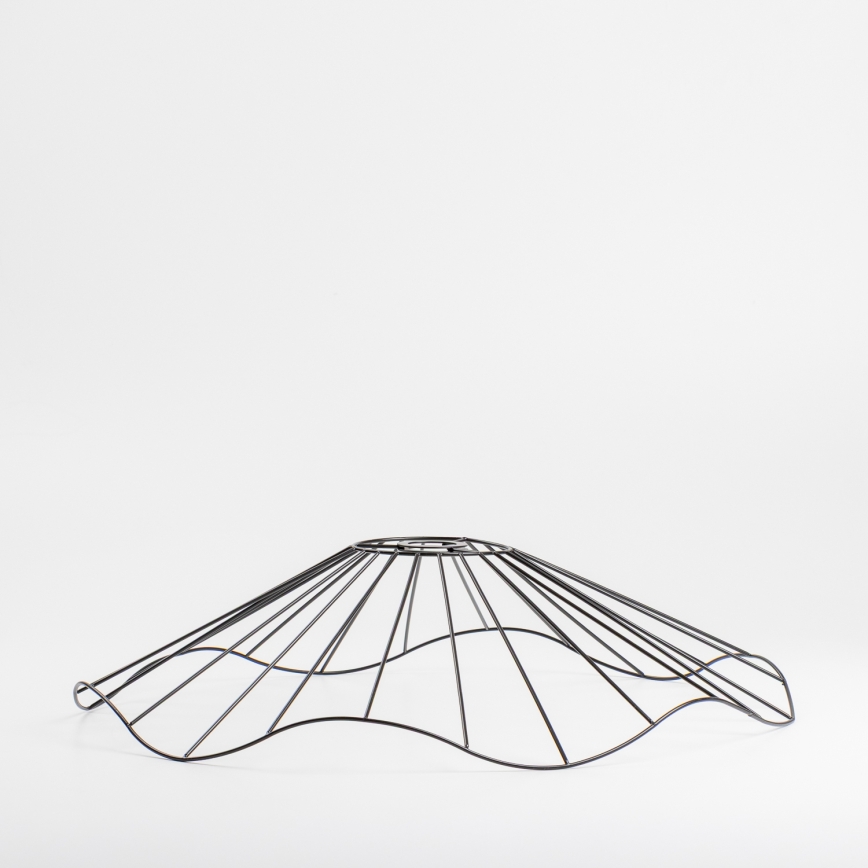 Brilagi - Lustră LED aplicată CERIA WIRE 1xE27/40W/230V Ø 60 cm negru/stejar