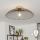 Brilagi - Lustră LED aplicată CERIA WIRE 1xE27/40W/230V Ø 60 cm negru/stejar