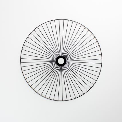 Brilagi - Lustră LED aplicată CERIA WIRE 1xE27/40W/230V Ø 60 cm negru/stejar