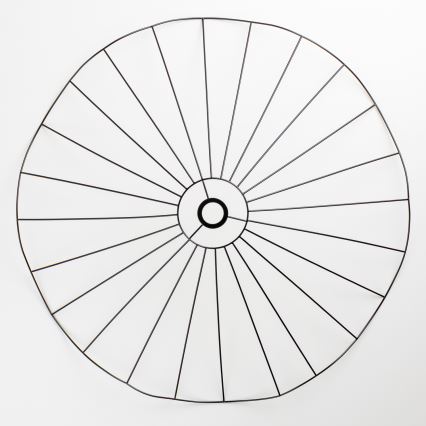 Brilagi - Lustră LED aplicată CERIA WIRE, 1xE27/40W/230V, Ø 80 cm, negru/stejar