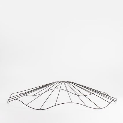 Brilagi - Lustră LED aplicată CERIA WIRE, 1xE27/40W/230V, Ø 80 cm, negru/stejar