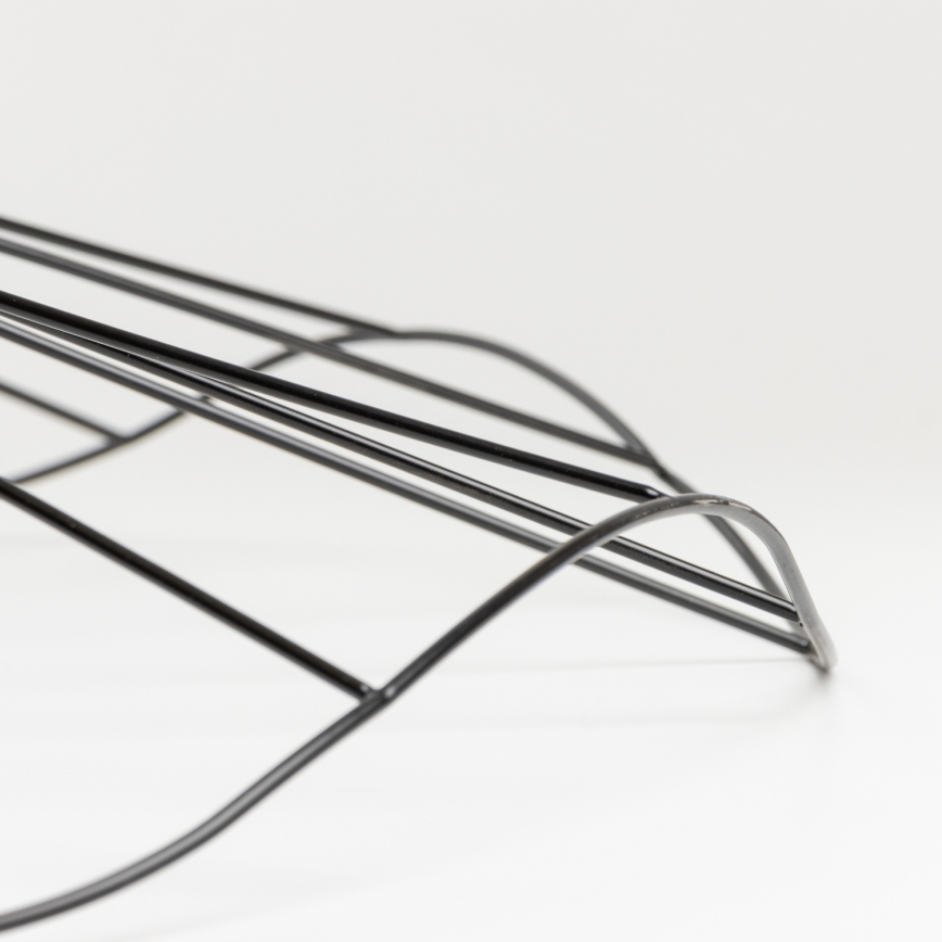 Brilagi - Lustră LED aplicată CERIA WIRE, 1xE27/40W/230V, Ø 80 cm, negru/stejar