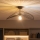 Brilagi - Lustră LED aplicată CERIA WIRE 1xE27/60W/230V 40x56 cm neagră