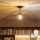Brilagi - Lustră LED aplicată CERIA WIRE 1xE27/60W/230V 60x80 cm negru/bronz