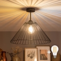 BRILAGI - Lustră LED aplicată CERIA WIRE 1xE27/60W/230V Ø 45 cm neagră