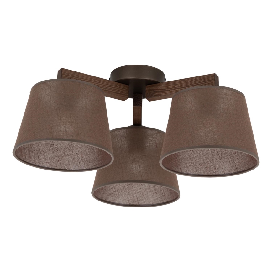 BRILAGI - Lustră LED aplicată LATTE 3xE27/15W/230V pin/maro