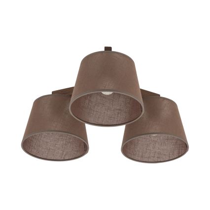 BRILAGI - Lustră LED aplicată LATTE 3xE27/15W/230V pin/maro