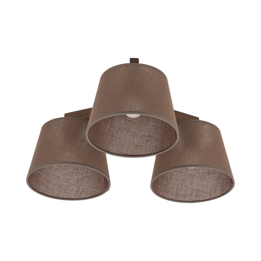 BRILAGI - Lustră LED aplicată LATTE 3xE27/15W/230V pin/maro