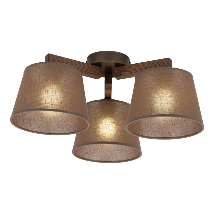 BRILAGI - Lustră LED aplicată LATTE 3xE27/15W/230V pin/maro