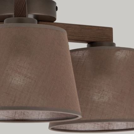 BRILAGI - Lustră LED aplicată LATTE 3xE27/15W/230V pin/maro