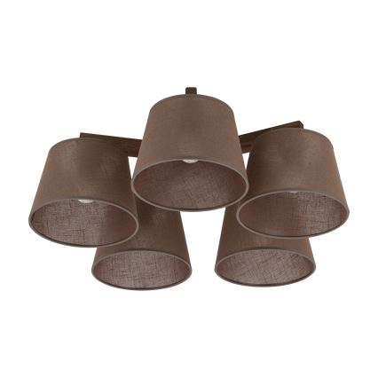 BRILAGI - lustra LED aplicată LATTE 5xE27/15W/230V pin/maro