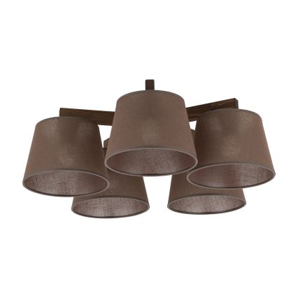 BRILAGI - lustra LED aplicată LATTE 5xE27/15W/230V pin/maro