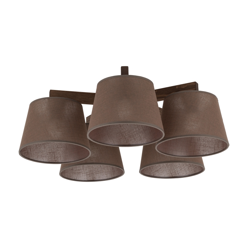 BRILAGI - lustra LED aplicată LATTE 5xE27/15W/230V pin/maro