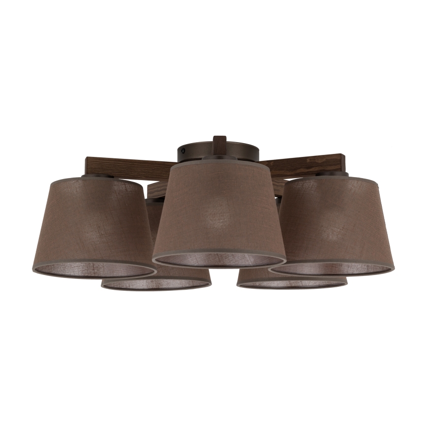 BRILAGI - lustra LED aplicată LATTE 5xE27/15W/230V pin/maro
